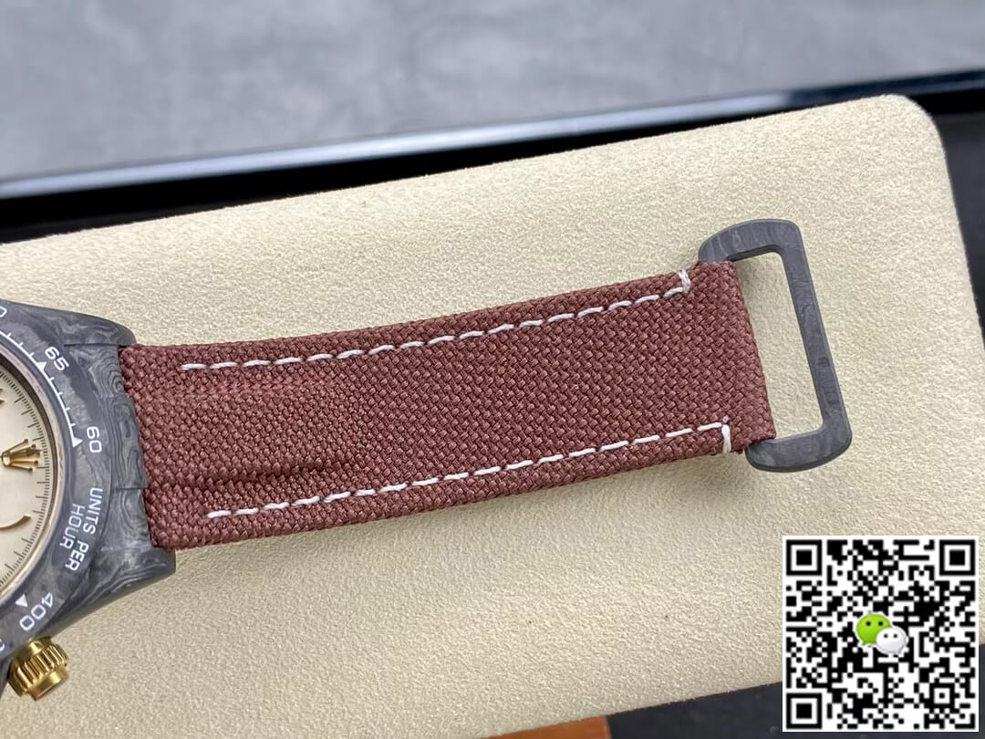 Rolex Daytona Cosmograph Diw Custom Version Noob Factory Brown Strap