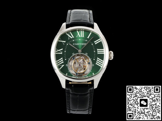 Cartier DRIVE DE W4100016 RMS Factory Tourbillon Green Dial