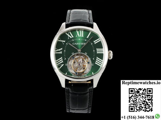 Cartier DRIVE DE W4100016 RMS Factory Tourbillon Green Dial