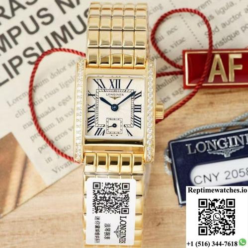 Longines Elegant L5.200.7.71.6 Af Factory Gold Diamond Case-Rep Time Watches