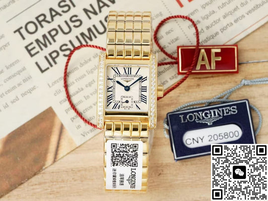 Longines Elegant L5.200.7.71.6 AF Factory Gold Diamond Case