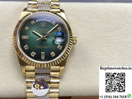 Rolex Day-Date M128238-0070 8+ Factory Date Display