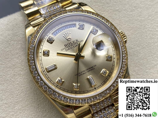 Rolex Day-Date M128348rbr-0010 8+ Factory Gold color Case