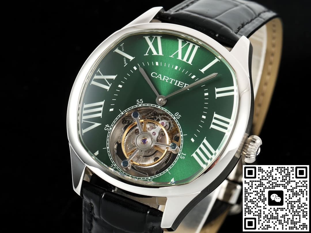 Cartier DRIVE DE W4100016 RMS Factory Tourbillon Green Dial