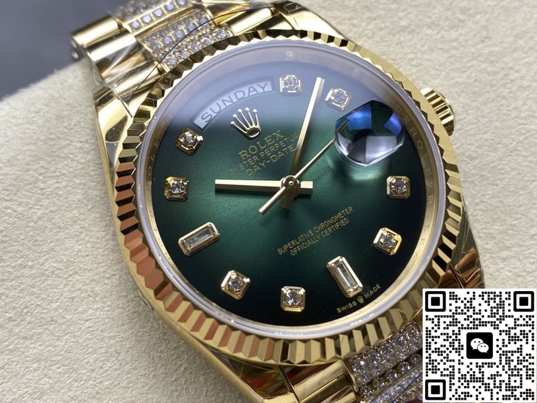 Rolex Day-Date M128238-0070 8+ Factory Date Display