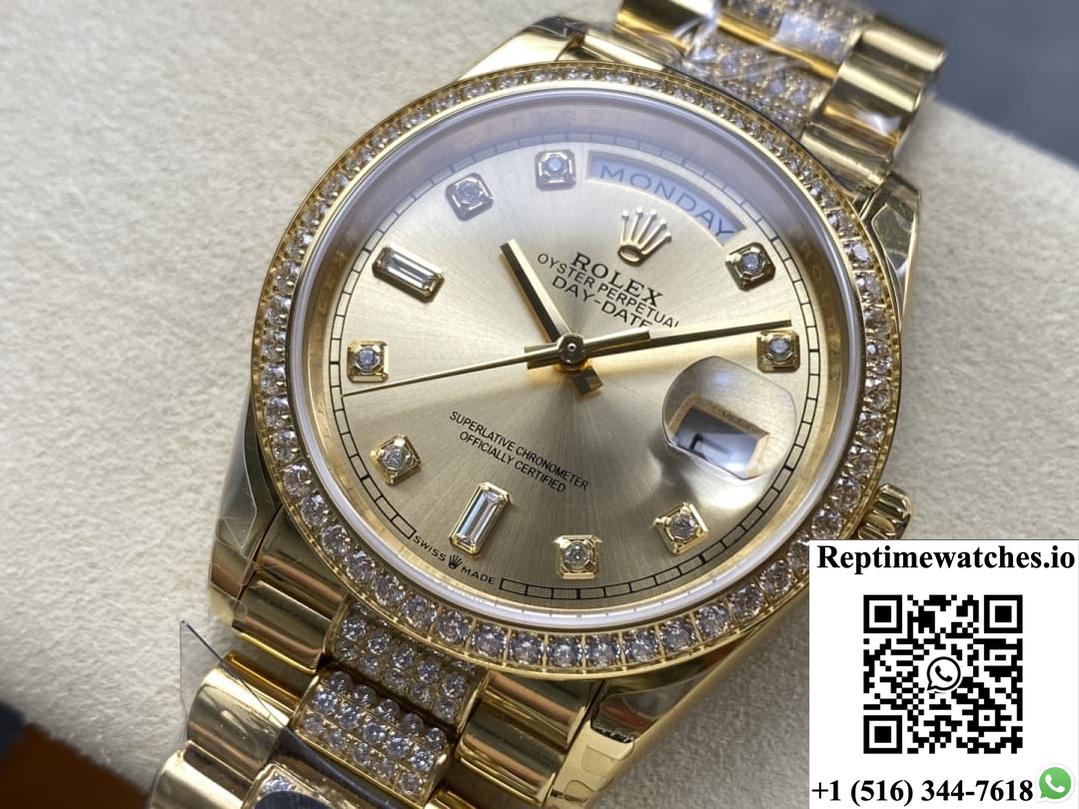 Rolex Day-Date M128348rbr-0010 8+ Factory Gold color Case