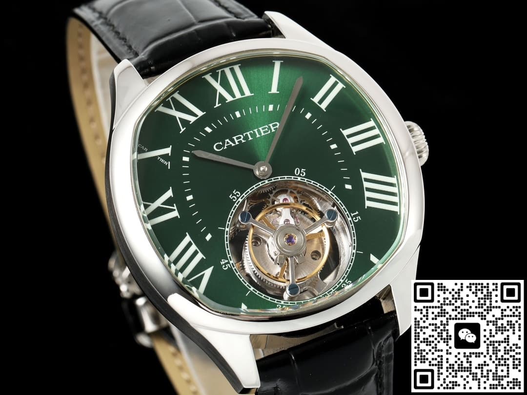 Cartier DRIVE DE W4100016 RMS Factory Tourbillon Green Dial