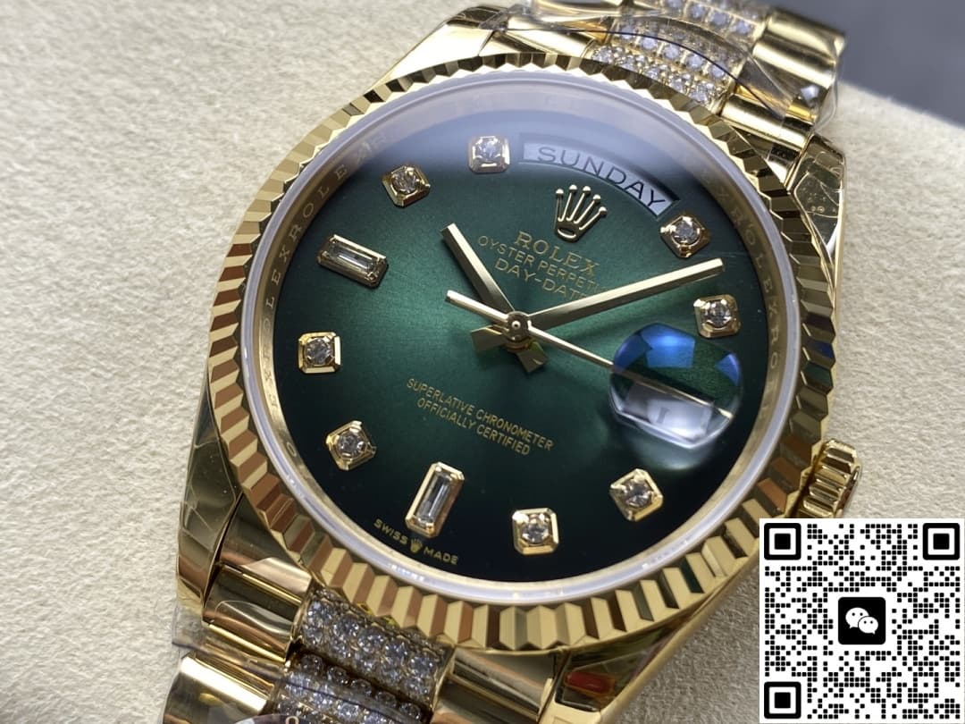 Rolex Day-Date M128238-0070 8+ Factory Date Display