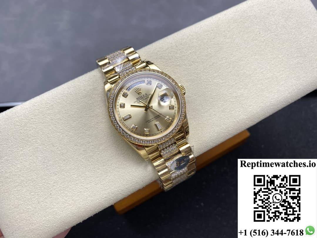 Rolex Day-Date M128348rbr-0010 8+ Factory Gold color Case