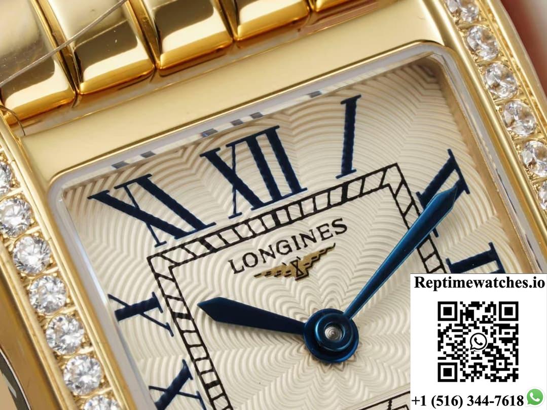 Longines Elegant L5.200.7.71.6 Af Factory Gold Diamond Case-Rep Time Watches