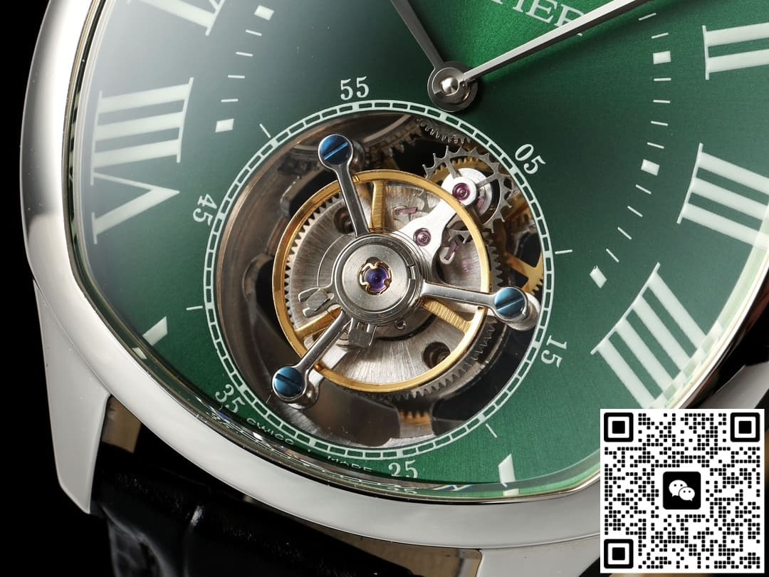 Cartier DRIVE DE W4100016 RMS Factory Tourbillon Green Dial