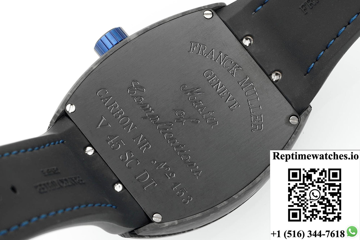 Franck Muller Vanguard ABF factory blue strap