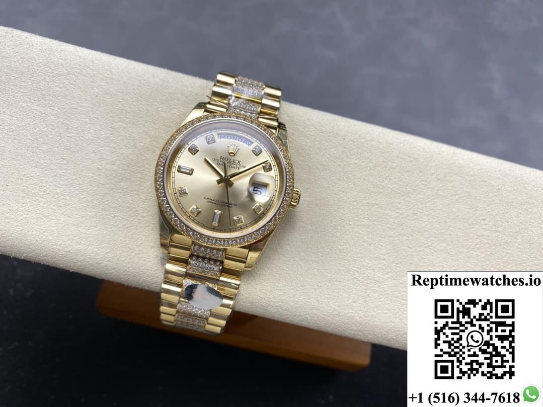 Rolex Day-Date M128348rbr-0010 8+ Factory Gold color Case