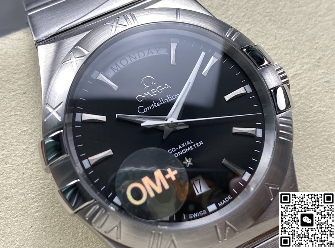 Omega Constellation 123.10.38.22.01.001 OM Factory Stainless Steel Crown