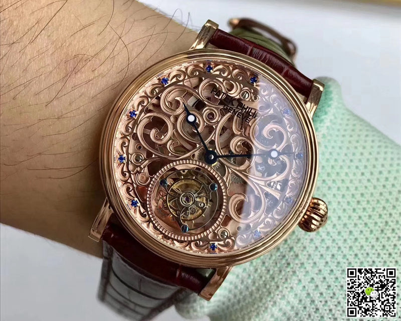 Patek Philippe Tourbillon Rose Gold Skeleton Dial