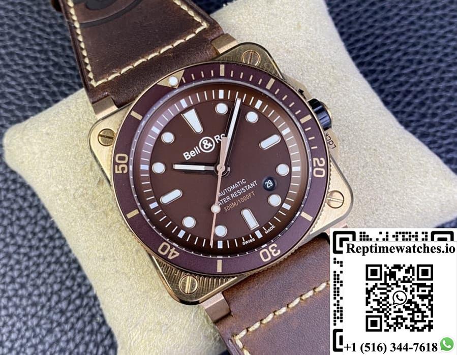 Bell & Ross Instruments Br0392-D-Br-Br-Sca Br Factory Bronze Case-Rep Time Watches