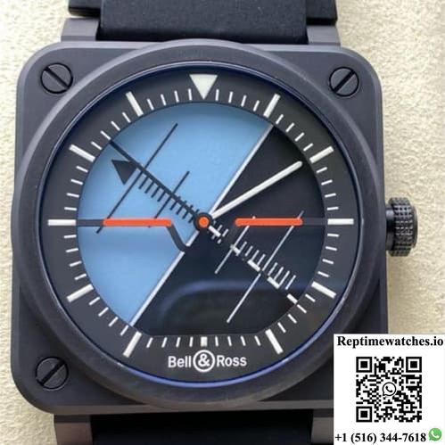 Bell & Ross Instruments Br03A-Hrz-Ce M+ Factory Rubber Strap-Rep Time Watches