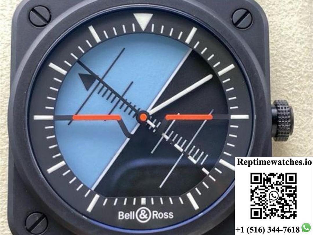 Bell & Ross Instruments Br03A-Hrz-Ce M+ Factory Rubber Strap-Rep Time Watches
