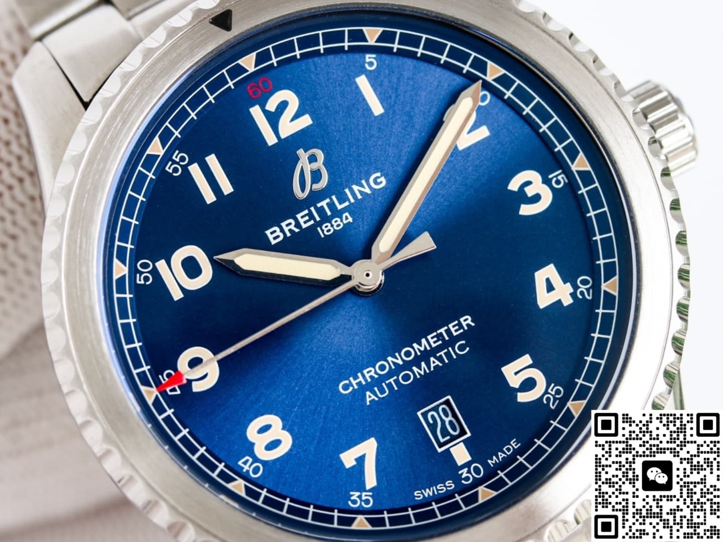 Breitling Classic AVI A17315101C1A1 BLS Factory Date Display