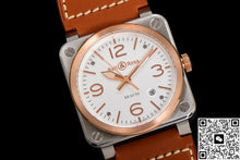 Bell & Ross Instruments BR03A-WH-STPG-SCA BR Factory Red Gold Bezel