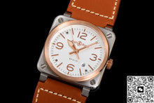 Bell & Ross Instruments BR03A-WH-STPG-SCA BR Factory Red Gold Bezel