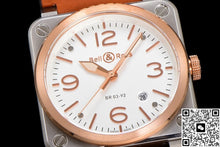 Bell & Ross Instruments BR03A-WH-STPG-SCA BR Factory Red Gold Bezel