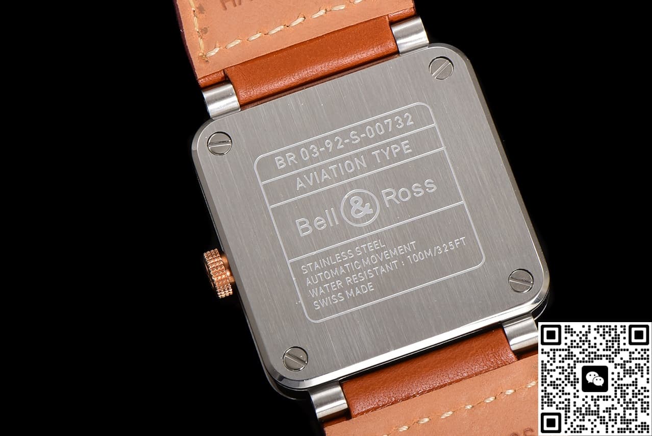 Bell & Ross Instruments BR03A-WH-STPG-SCA BR Factory Red Gold Bezel