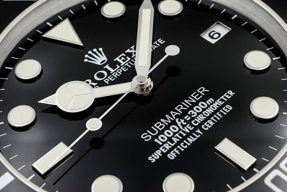 ROLEX WALL CLOCK - “XL” SUBMARINER – BRL01 EDITION - DELUXE METAL WALL CLOCK