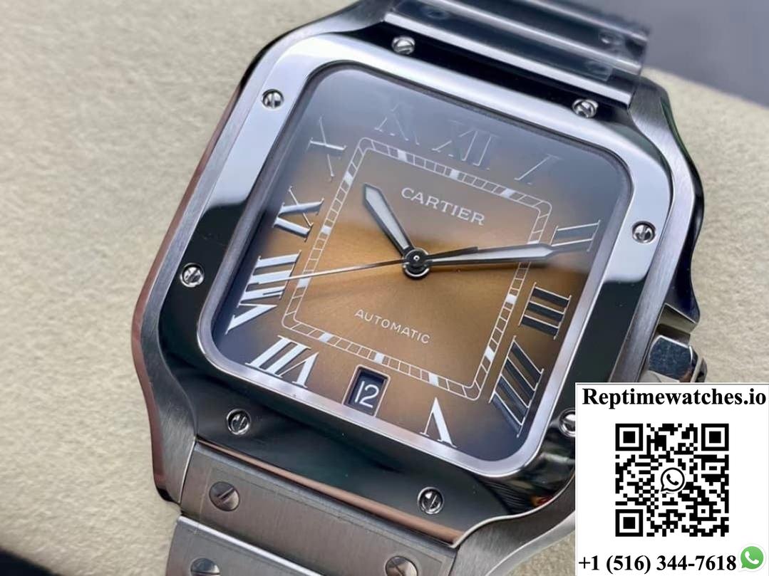 Cartier Santos WSSA0064 BV Factory Date Display