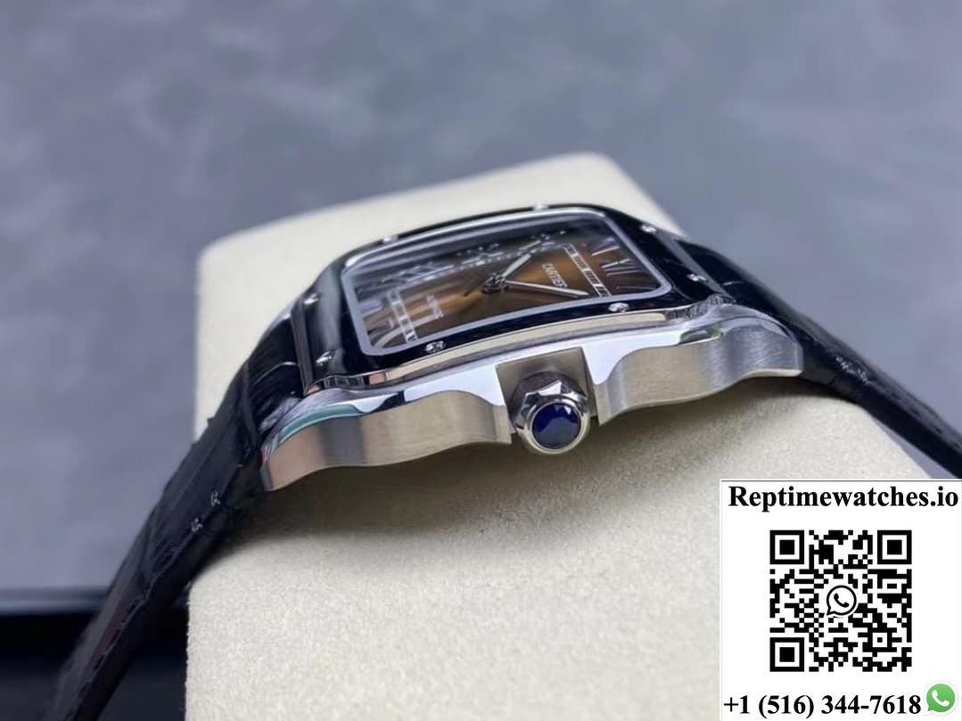Cartier Santos WSSA0064-01 BV Factory leather strap
