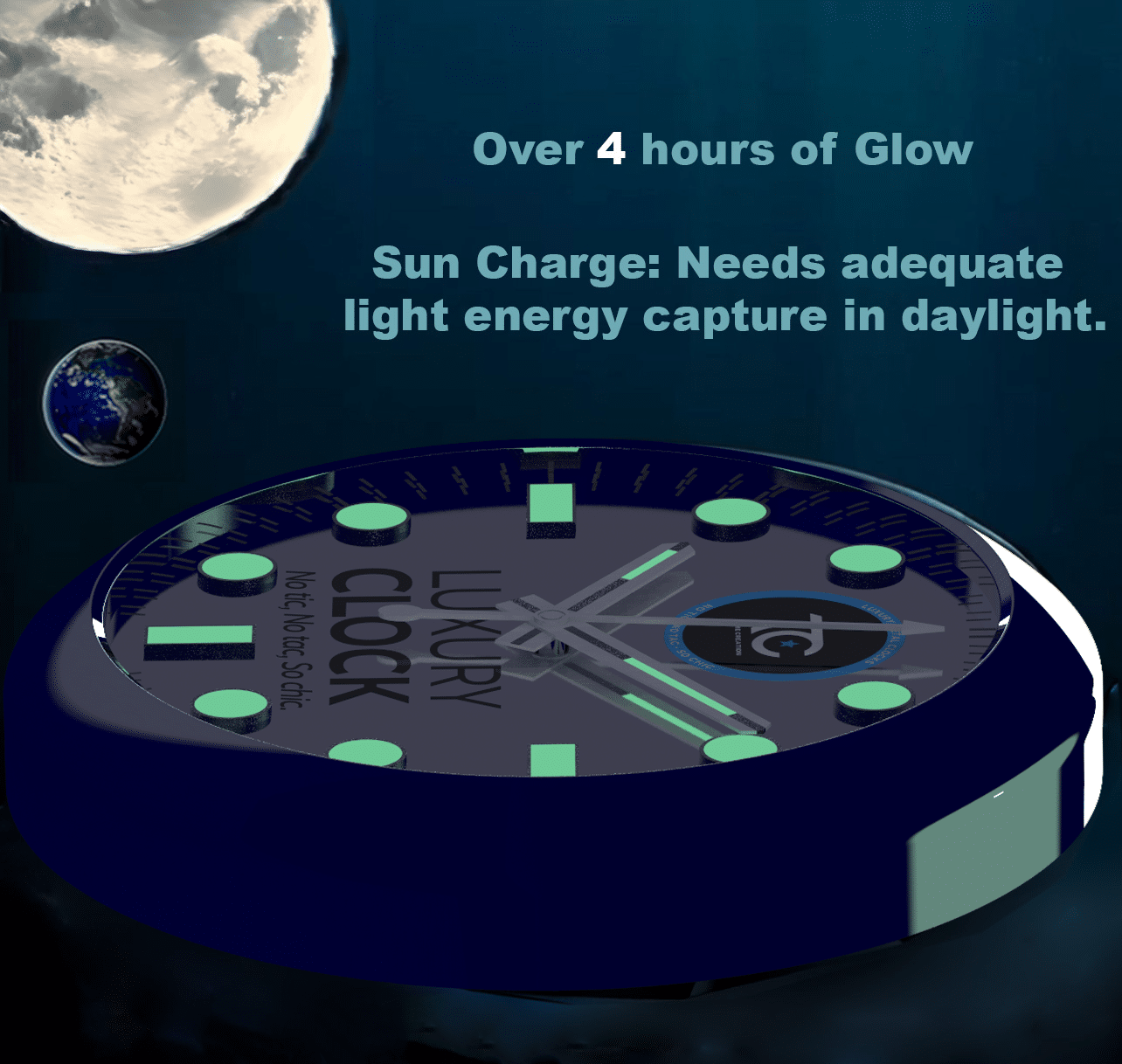 OYSTER PERPETUAL ‘AZZURRO’ EDITION 35 CM METAL WALL CLOCK
