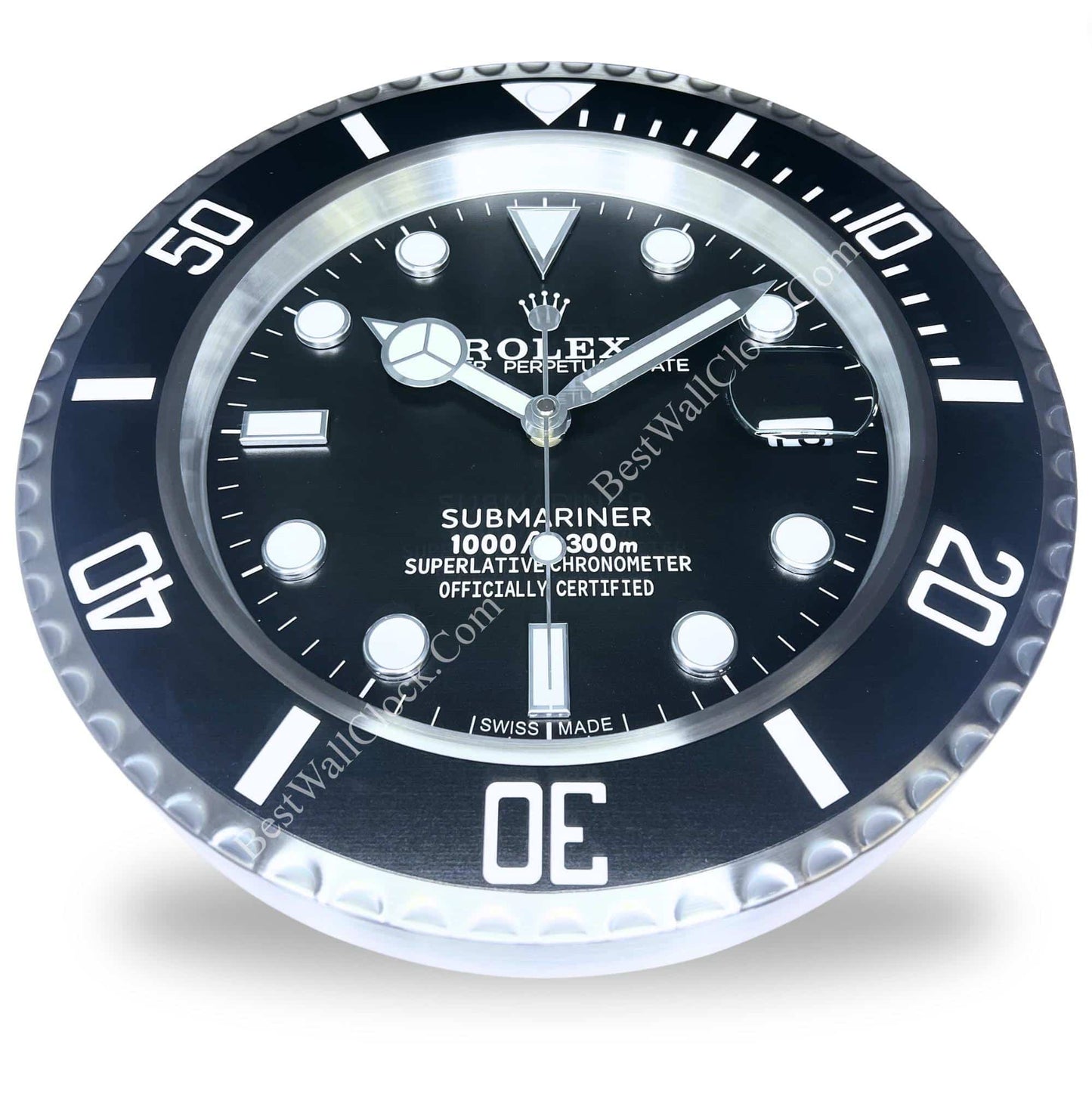 ROLEX SUBMARINER-STYLE LUXURY WALL CLOCK (35 CM)