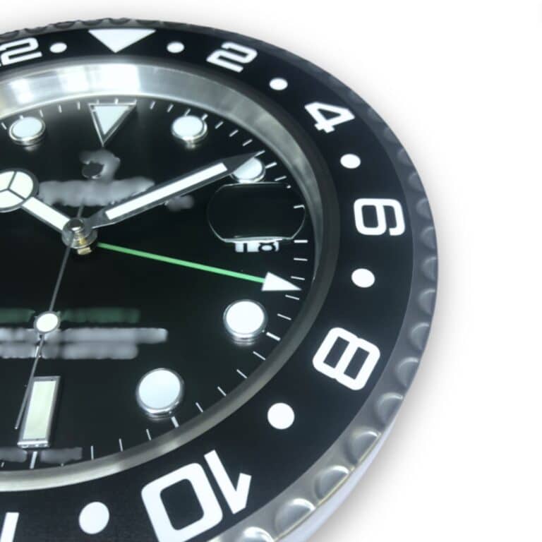 ROLEX GMT MASTER 2 – BLACK DIAL – RL-09 DELUXE METAL WALL CLOCK