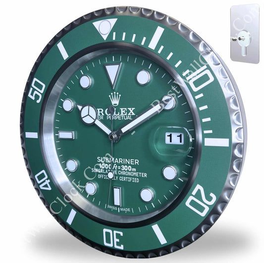 ROLEX WALL CLOCK – SUBMARINER ‘HULK’ EDITION – RL-02