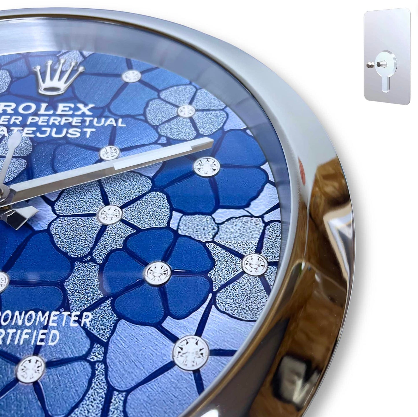 OYSTER PERPETUAL ‘AZZURRO’ EDITION 35 CM METAL WALL CLOCK