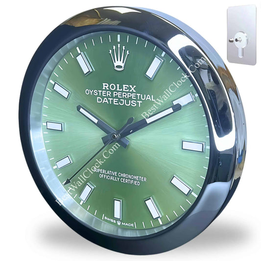 OYSTER PERPETUAL GREEN EDITION 35 CM METAL WALL CLOCK