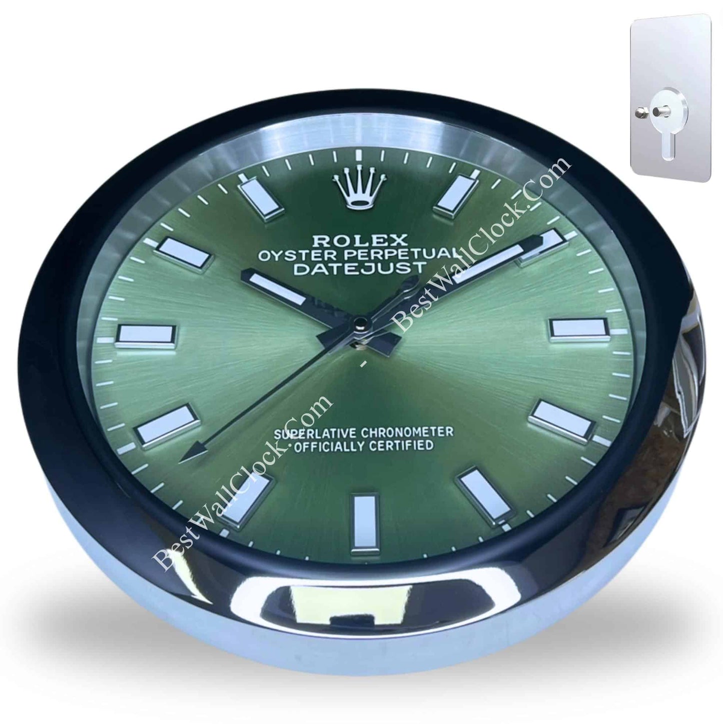 OYSTER PERPETUAL GREEN EDITION 35 CM METAL WALL CLOCK