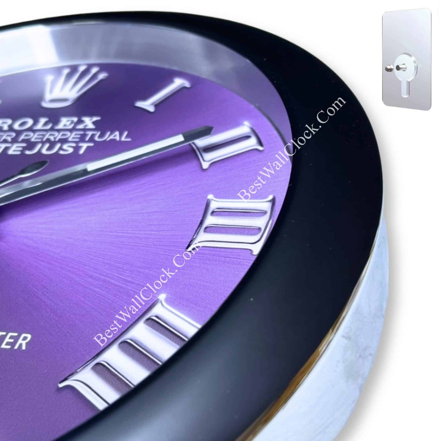 OYSTER PERPETUAL – PURPLE EDITION 35 CM DELUXE METAL WALL CLOCK