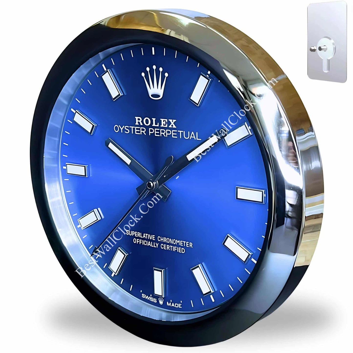 OYSTER – BLUE EDITION 35 CM METAL WALL CLOCK
