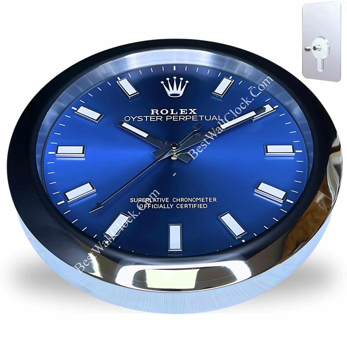 OYSTER – BLUE EDITION 35 CM METAL WALL CLOCK