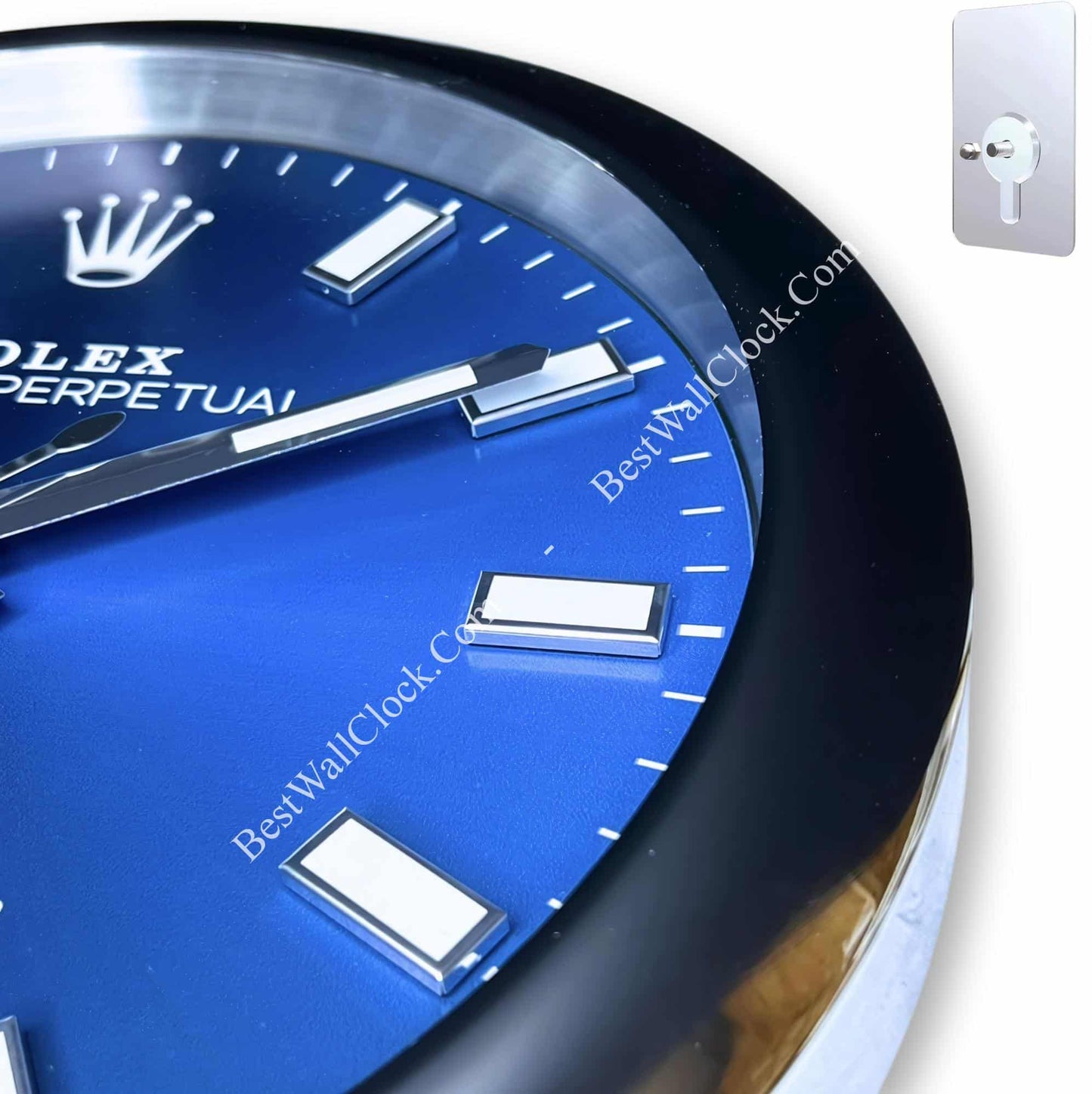 OYSTER – BLUE EDITION 35 CM METAL WALL CLOCK
