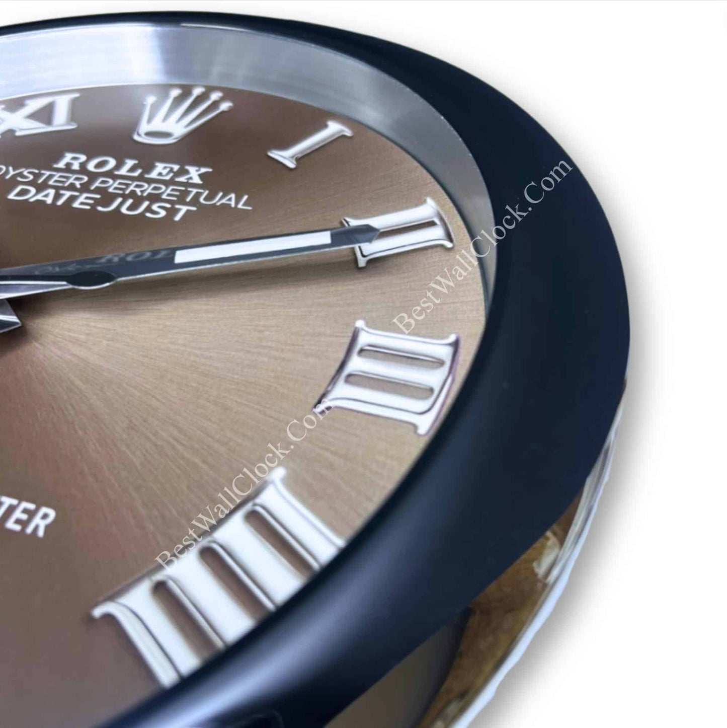 OYSTER PERPETUAL – BROWN EDITION 35 CM METAL WALL CLOCK