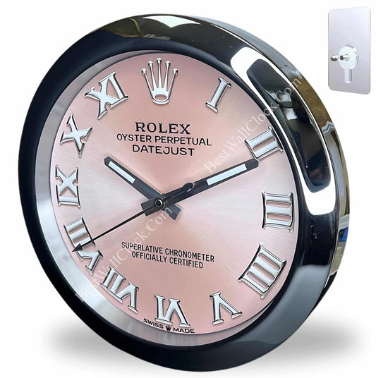 OYSTER PERPETUAL – PINK EDITION 35 CM METAL WALL CLOCK