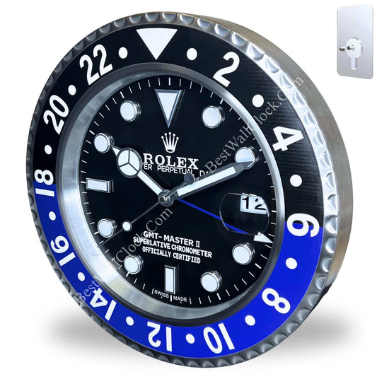 ROLEX GMT MASTER 2 BATMAN – RL13 DELUXE METAL WALL CLOCK 35 CM