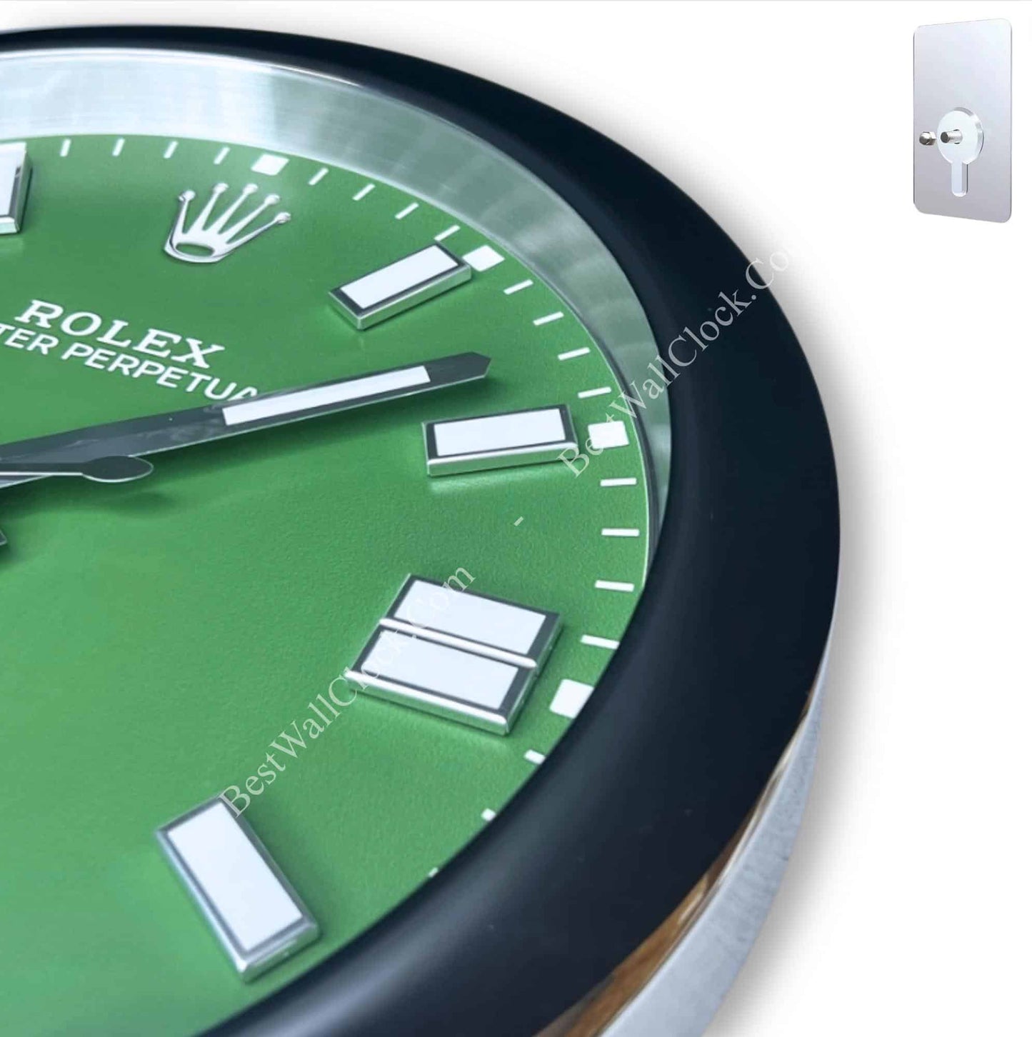 OYSTER PERPETUAL GREEN EDITION 35 CM METAL WALL CLOCK