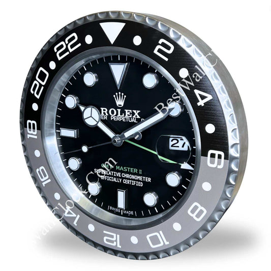 GMT MASTER II ‘BRUCE WAYNE’ EDITION 35 CM METAL WALL CLOCK