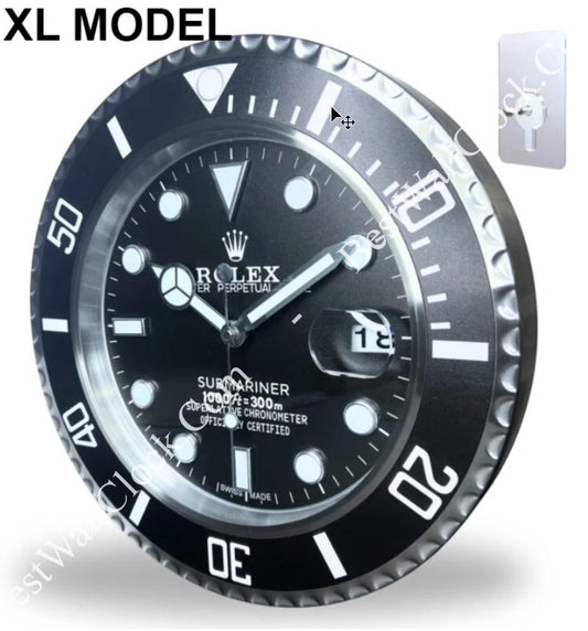 ROLEX WALL CLOCK - “XL” SUBMARINER – BRL01 EDITION - DELUXE METAL WALL CLOCK