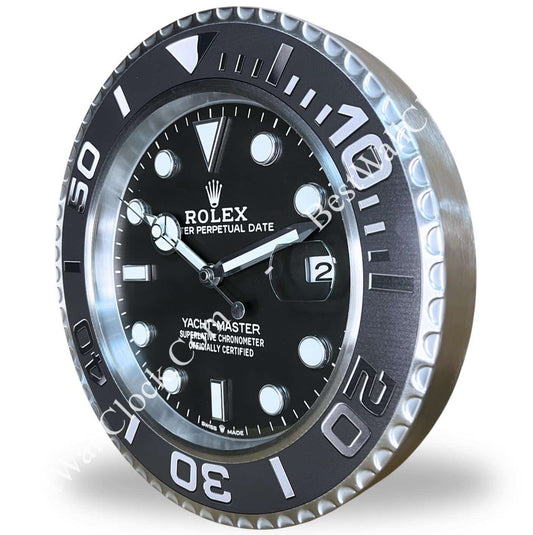 YATCH MASTER – BLACK EDITION 35 CM METAL WALL CLOCK