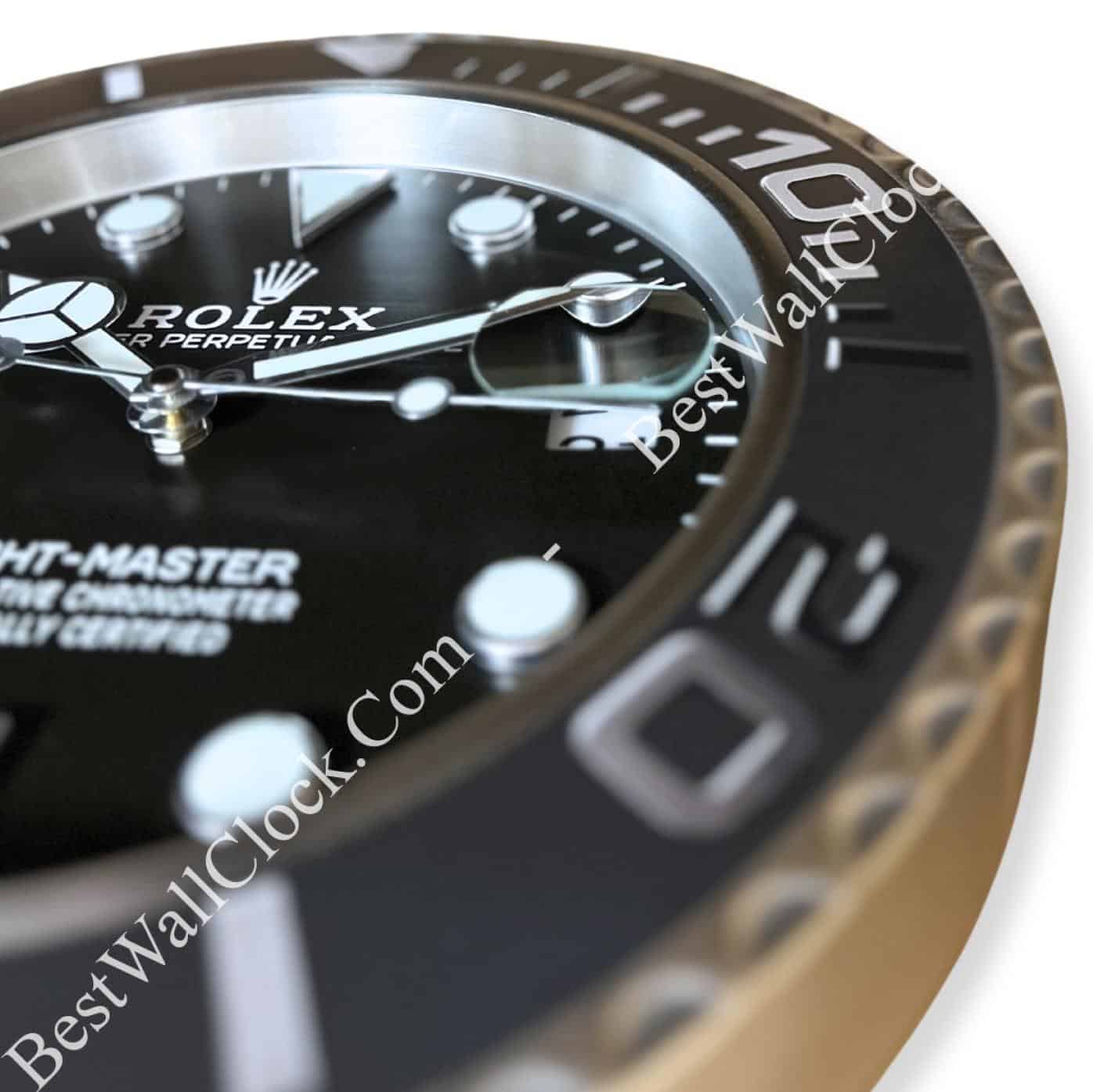 YATCH MASTER – BLACK EDITION 35 CM METAL WALL CLOCK