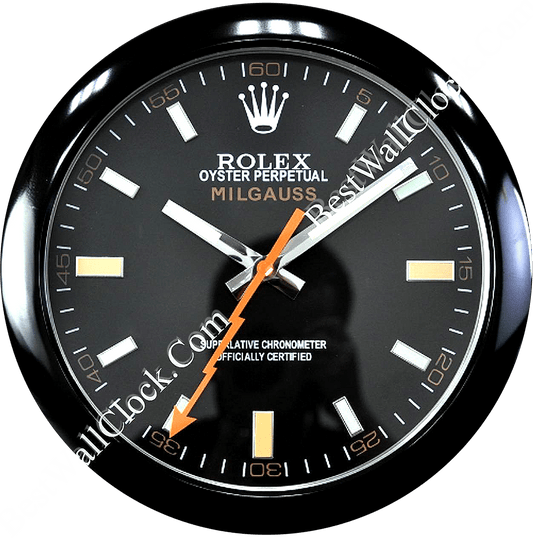 MILGAUSS FULL BLACK OYSTER EDITION 35 CM METAL WALL CLOCK